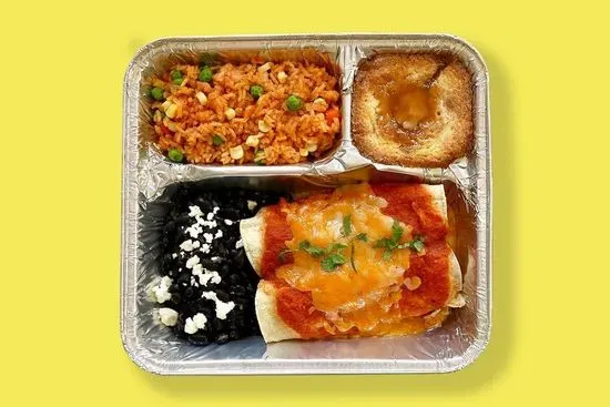 Oven-Ready TV Dinner Cheese Enchiladas