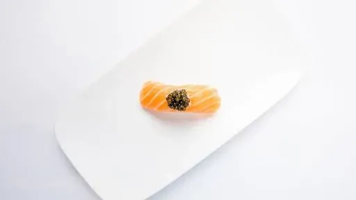 Salmon With Caviar Sushi