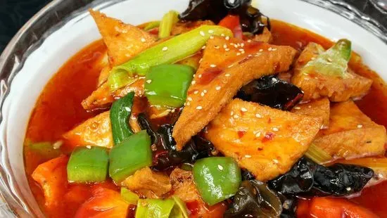 Family Style Stir Fry Tofu 家常豆腐