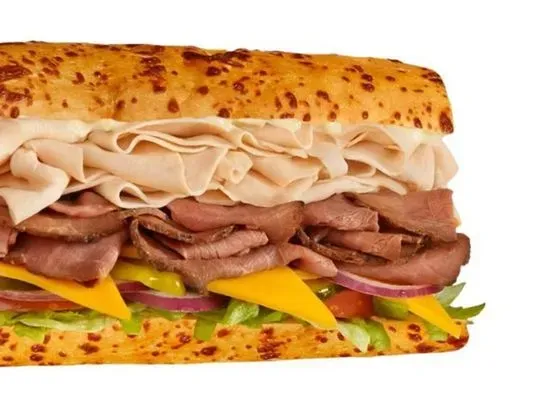 #8 Roast Beef Turkey & Cheddar - Cold - 9" Large