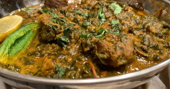 Goat Spinach (Palak Gosht)