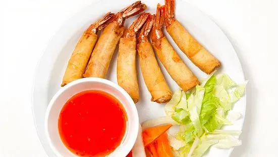 #A8 - Fried Shrimp Rolls. 6 rolls.