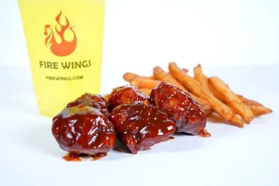 4 PC BONELESS WINGS MINI MEAL