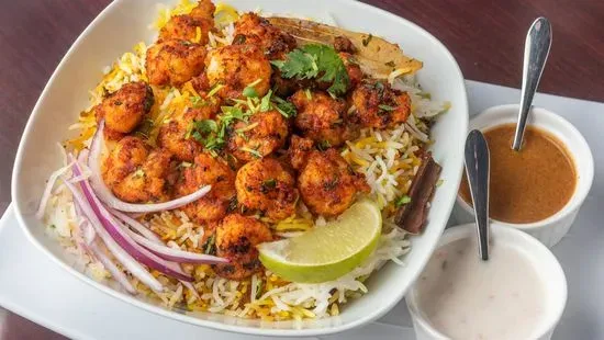 Shrimp Roast Biryani