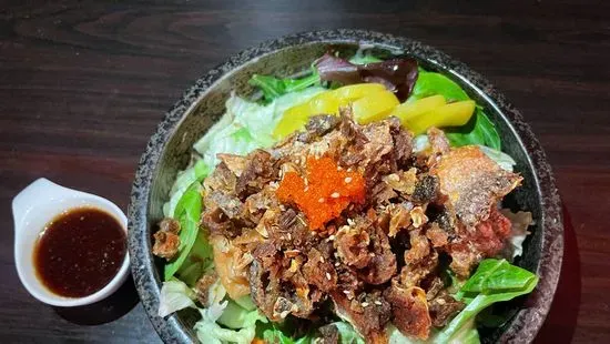 Salmon Skin Salad