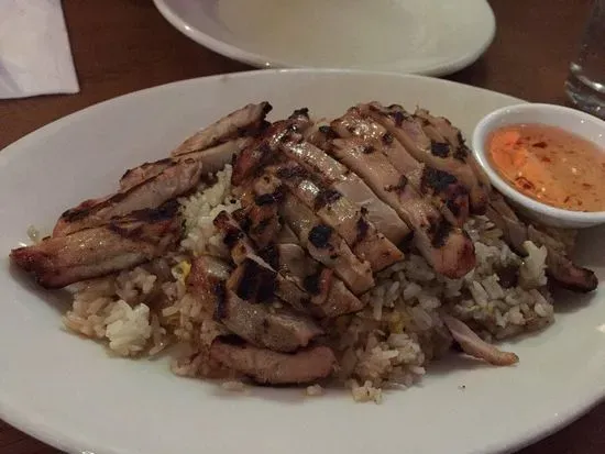 BBQ Chicken Over Fried Rice