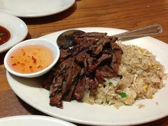 BBQ Beef Over Fried Rice