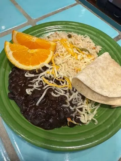 Kids Rice and Bean Plate