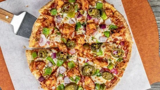 Halal Manchurian Chicken Pizza Twist