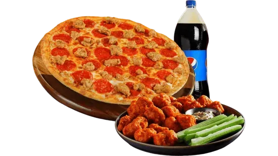 Pizza, Wings and Soda