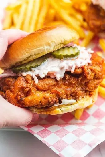 Nashville Hot Crispy Chicken Sandwich