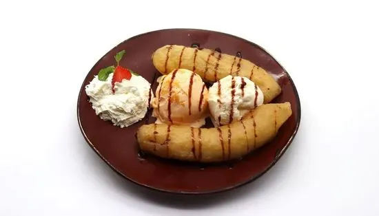 Deep-Fried Banana a la mode