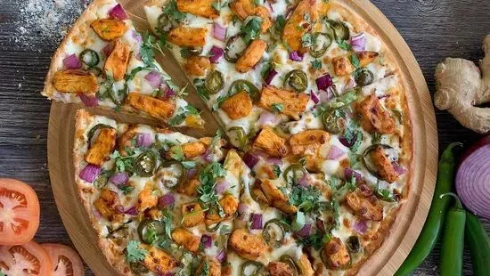 Achari Chicken Pizza - 10" Small Size (Best Rated)