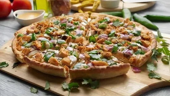 Plant-Based Tikka Masala Chicken Pizza Twist