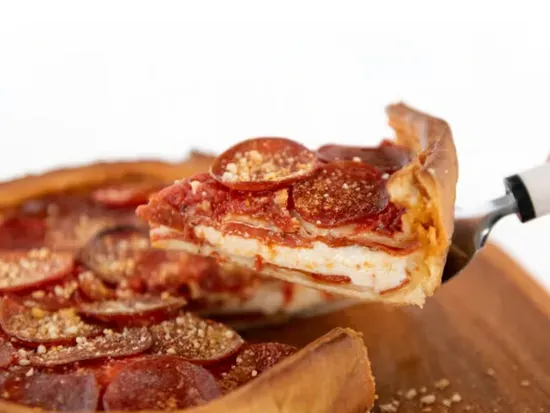 Chicago Style- Stuffed Pepperoni Pizza