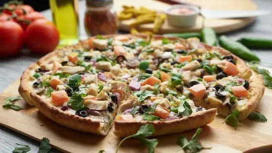 Halal Indian Garlic Chicken Pizzatwist