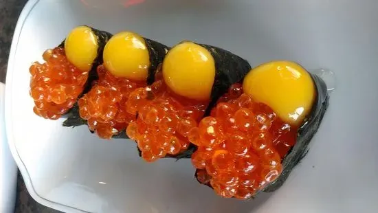 Ikura  (Salmon Roe) Nigiri