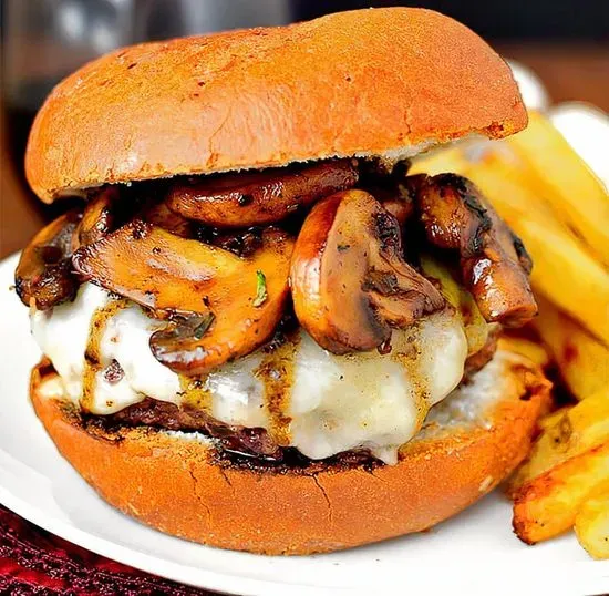 #4. Mushroom Cheese Burger