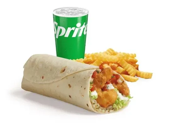 Crispy Jumbo Shrimp Burrito Meal