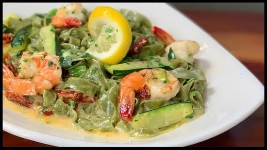 Fettuccine Prawns