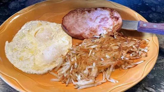 Ham Steak & Eggs