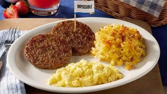 2 Impossible Sausage Patties & Eggs