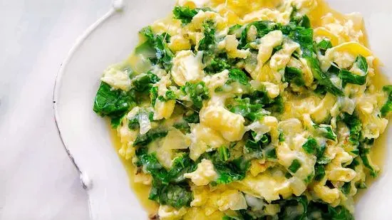 Spinach & Scrambled Eggs