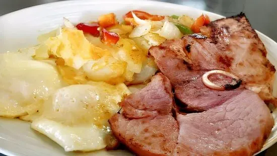 Ham Steak & Eggs