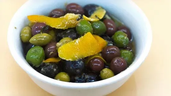 Marinated olives