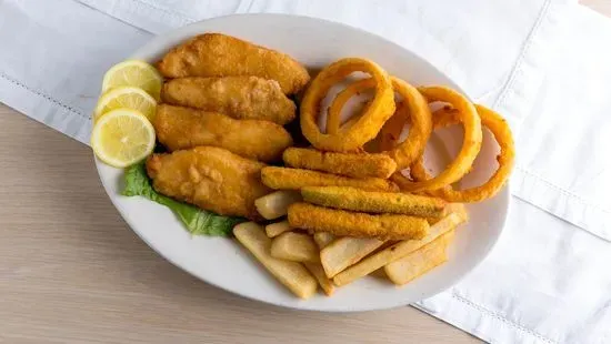 Fish & Chips (4 Pieces) Plate