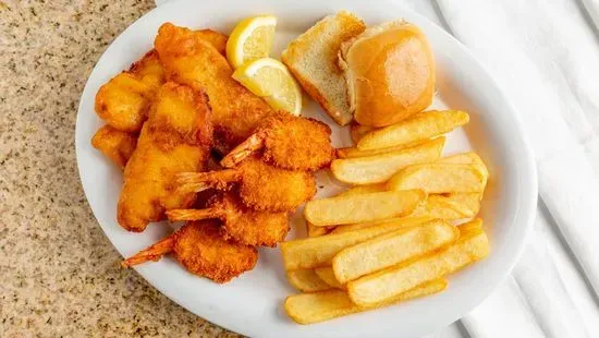 Fish & Shrimp (Fried) Plate