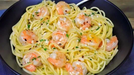 Garlic Noodles with Shrimp