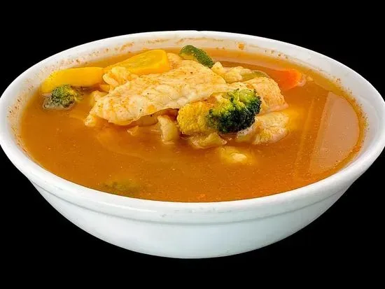 Caldo de Camaron y pescado