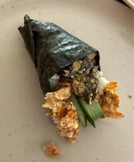 Salmon skin​ hand roll