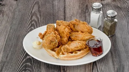 Fried Chicken with a Waffle