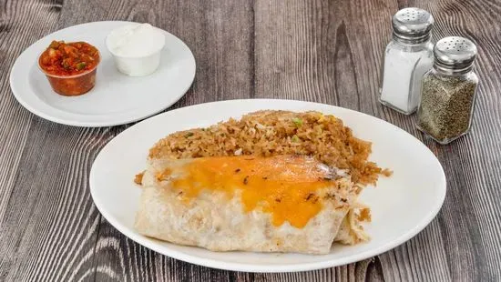 Meat Lovers Burrito with Rice