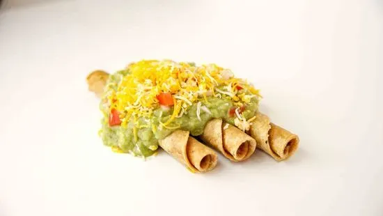 3 Rolled Tacos with Guacmole