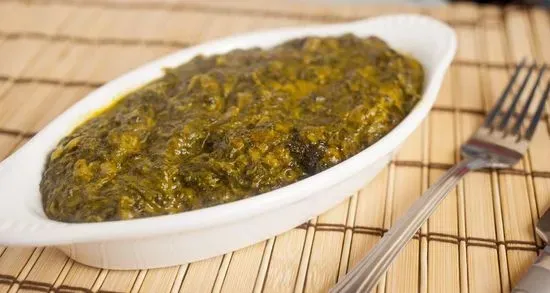 Saag Paneer with rice