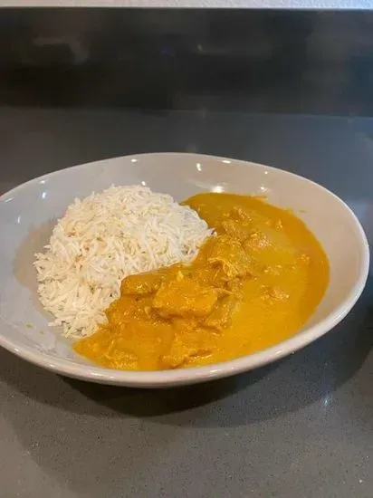 Chicken Korma with rice