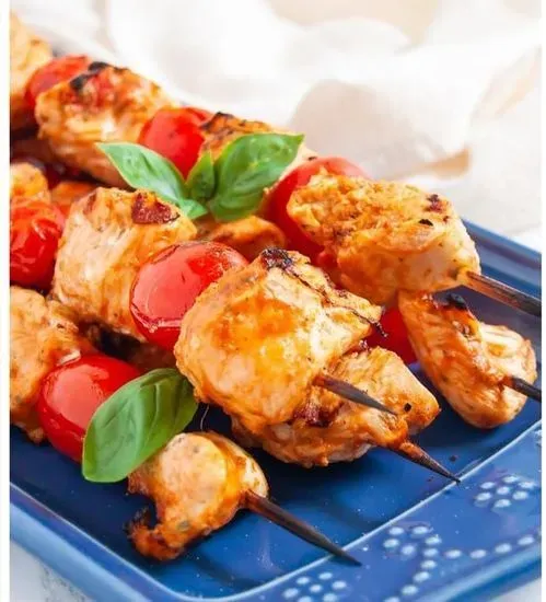 Garlic Basil Chicken Kebab