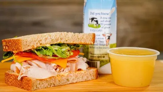 Half Sandwich on Honey Wheat Bread