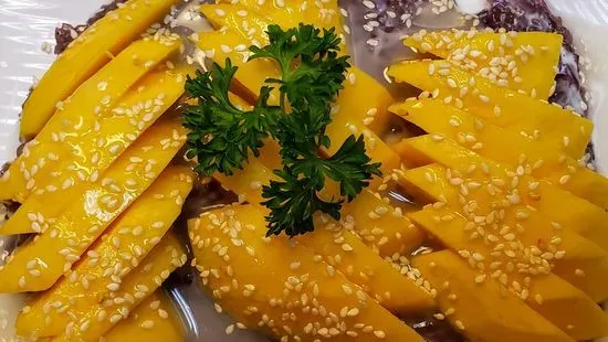 54. Fresh Mango w/Purple Sticky Rice