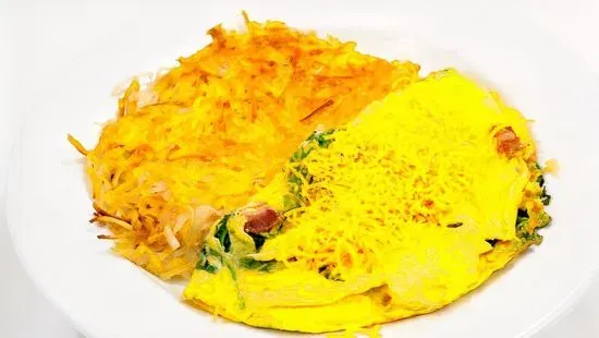 Spinach Bacon & Cheese Omelet