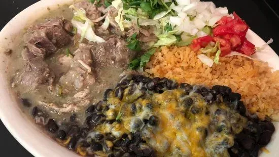 Chili Verde Platter