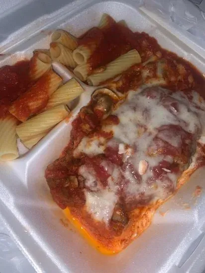 Eggplant Parmigiana.