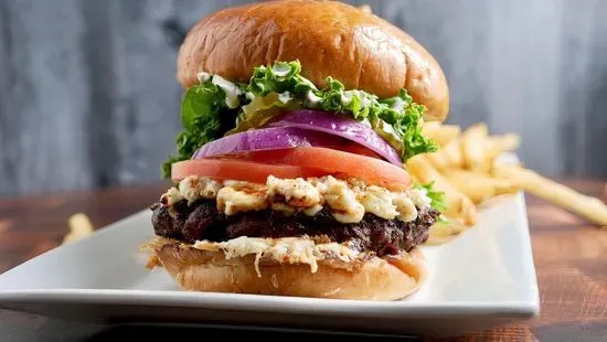 Belushi Black and Blue Burger