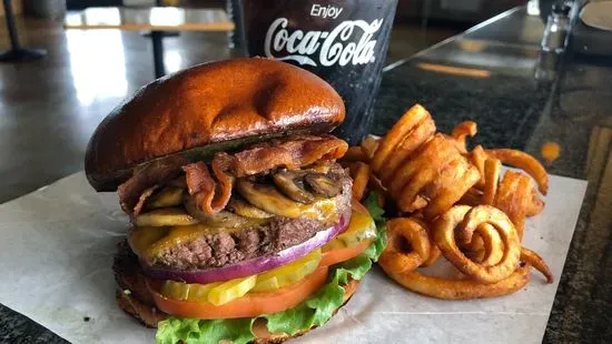 Bacon Mushroom Cheeseburger