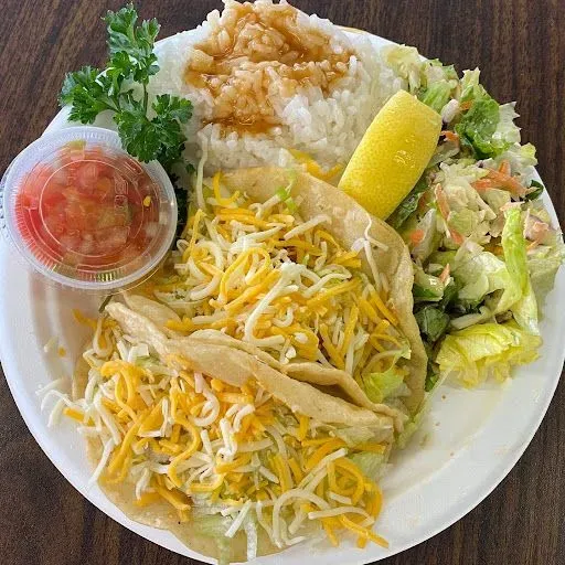 Grilled Shrimp Taco Plate