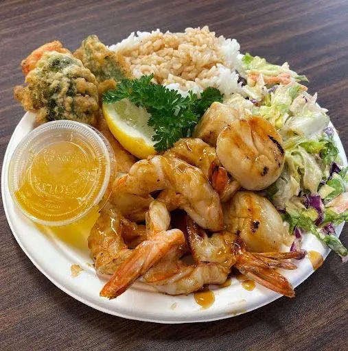 Charbroiled Shrimp & Scallops Plate