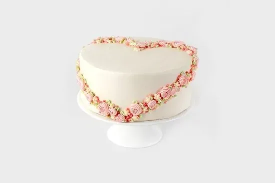 Floral Heart Cake